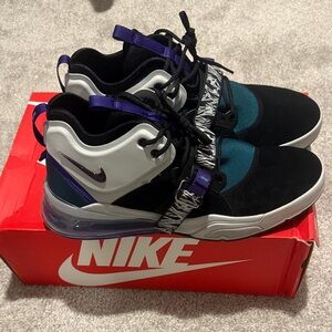 Nike Air Force 270 Black and Purple Sneakers Size 12